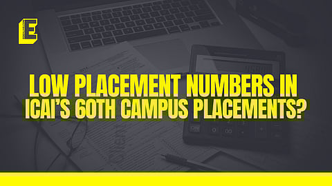 Only 3,705 candidates were placed out of 15,266 registered candidates landed placement offers.
