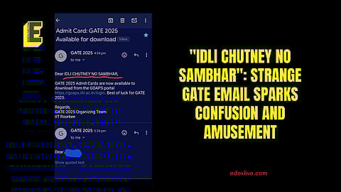 "IDLI CHUTNEY NO SAMBHAR" mail