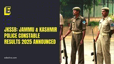 JKSSB released police constable 2025 result