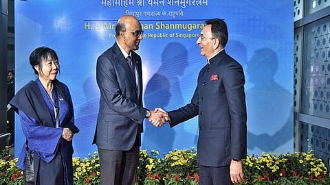 Singapore President Tharman Shanmugaratnam in India