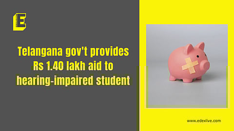 Telangana gov't provides Rs 1.40 lakh aid to hearing-impaired student