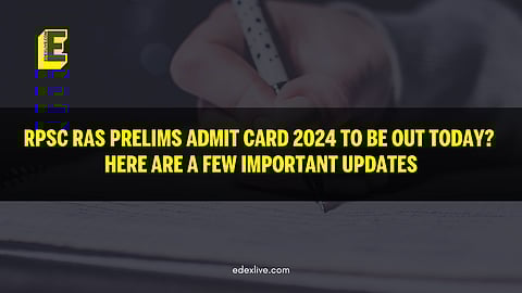 RPSC RAS Prelims admit card