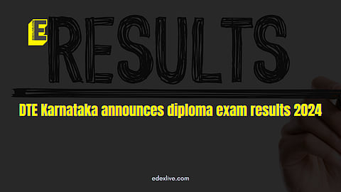 DTE Karnataka diploma results 2024