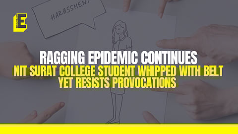 NIT Surat college student whipped with belt