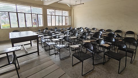 Classes remained empty on Monday, February 17