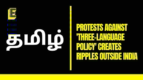'Three-Language Policy' NEP protest