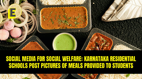 Karnataka residential schools post pictures of meals