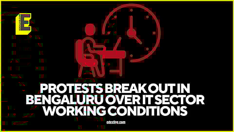 Karnataka State IT/ITeS Employees' Union (KITU) protest