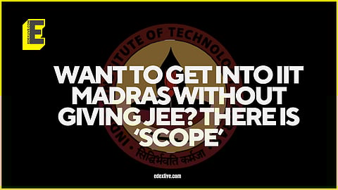 IIT Madras giving admission without JEE?