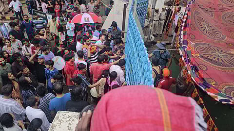 Students during protests