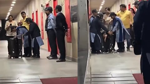 Screengrabs from viral video