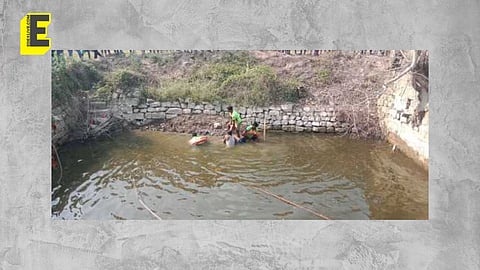 Srirangam firefighters were recovering the bodies after two hours at an unused well in Samayapuram in Tiruchy