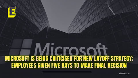 What is Microsoft's new layoff strategy?