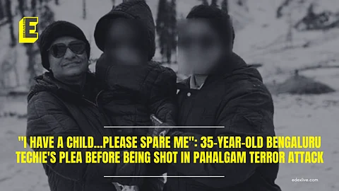 Bharat Bhushan, a 35-year-old Bengaluru techie before being shot in Pahalgam terror attack