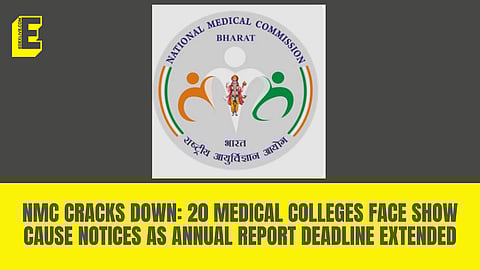 The commission has repeatedly warned medical colleges about the consequences of non-compliance.