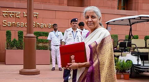 Union Finance Minister Nirmala Sitharaman ahead of the budget