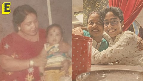 Tarun and his mother, throughout the years
