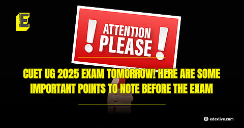CUET UG 2025 exam important points to note and admit card download