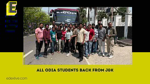 The 26 Odia students who were evacuated from Srinagar and Ganderbal in J&K