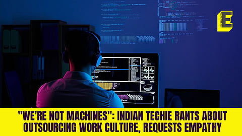 An Indian techie rants on Reddit in frustration about companies in the USA outsourcing work to India.