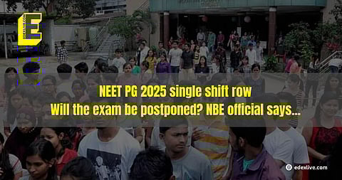 NEET PG 2025 single shift row