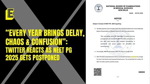 AS NBEMS announced NEET PG postponement today, people have taken to social media to express their reactions to the decision.