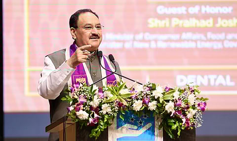 JP Nadda at KLE Academy of Higher Education & Research, Belagavi, Karnataka