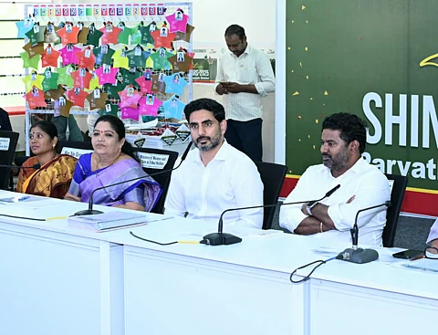 Nara Lokesh at the event