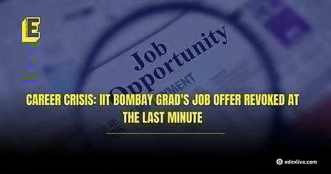 IIT Bombay grad's job offer revoked