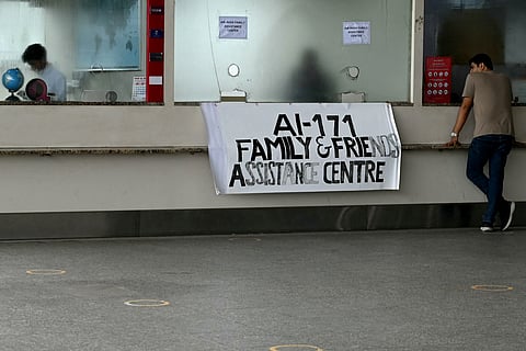 Assistance centre put up for families of AI-171 crash victims
