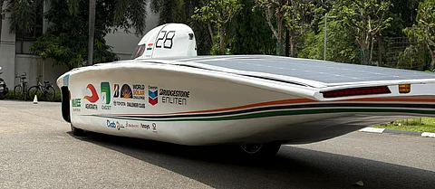 Aagneya Solar Car developed by Team Agnirath from the Centre for Innovation (CFI), IIT Madras