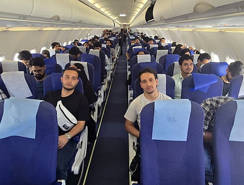 110 students from Urmia Medical University in Iran landed in Delhi early today