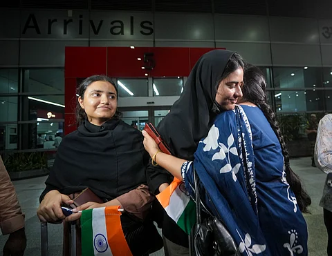 Youngsters returning from Iran after Operation Sindhu