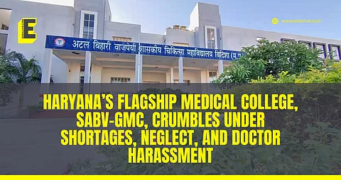 Junior doctor speak out on missing medicines, lack of faculty, and systemic harassment as Faridabad’s SABV-GMC slips into crisis.