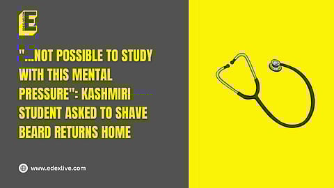What happened to the Kashmiri student? What was the issue with the beard?