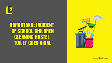 Students were seen cleaning toilets
