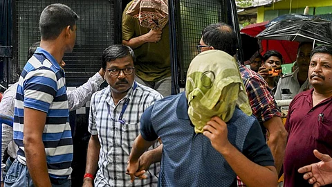 Accused in the Kolkata law student gang-rape case being produced before a court in Kolkata