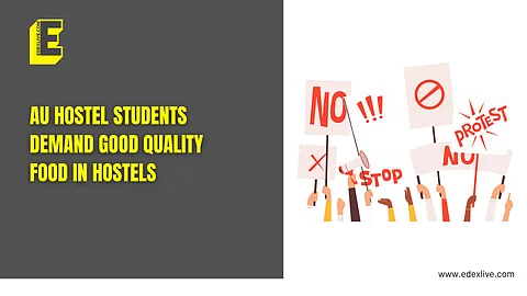 Andhra University hostel students protest