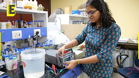 Researcher demonstrating their creation at IIT Guwahati