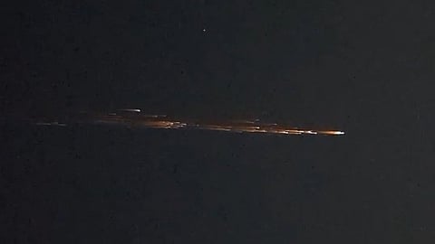 Bright meteor streaked across the darkness before breaking into pieces, leaving people across the National Capital Region amazed and excited
