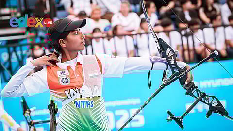 Archer Gatha Khadake in action
