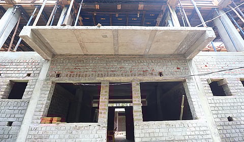 The Adi Dravidar and Tribal Welfare Department is currently constructing a new hostel building for boys