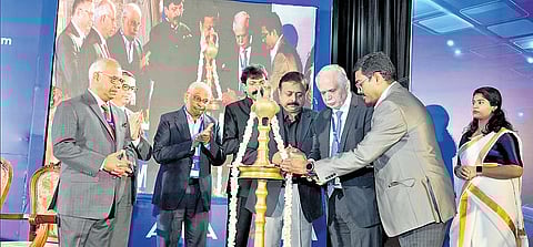 The inauguration of the Shaping Young Minds Programme being held at the Uday Palace Convention Centre on Sunday