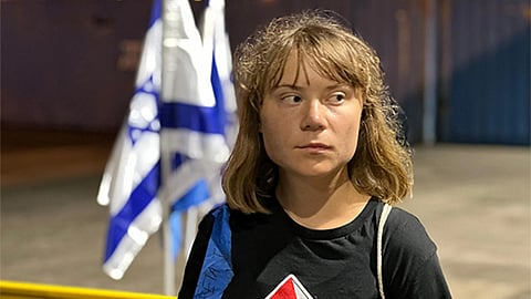 Dragged & draped in Israeli flag: Greta Thunberg tortured by Israeli forces?