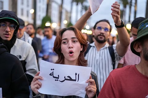 Visuals from Gen-Z protest in Morocco