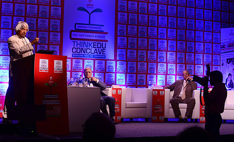 Dr APJ Abdul Kalam speaking at the Think Edu Conclave in 2013