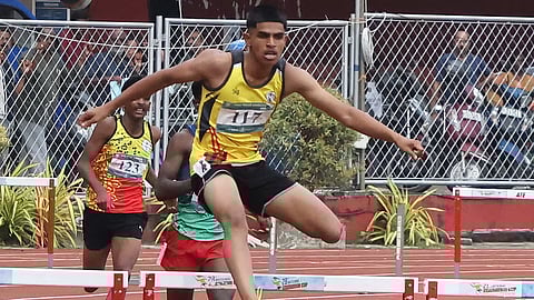 A meet record was set in athletics by Sreehari Karikkan of GV Raja Sports School in junior boys’ hurdles.