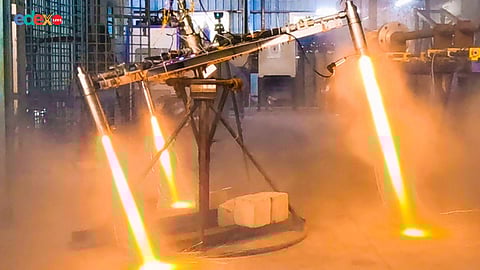 Test firing underway at IIT Madras which is working on Vertical Take-off and Landing (VTOL) with Hybrid Rocket Thrusters
