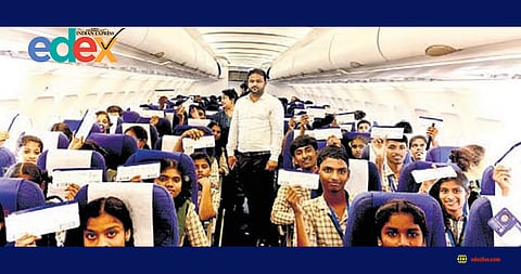 Andhra Pradesh rural students trip to Delhi