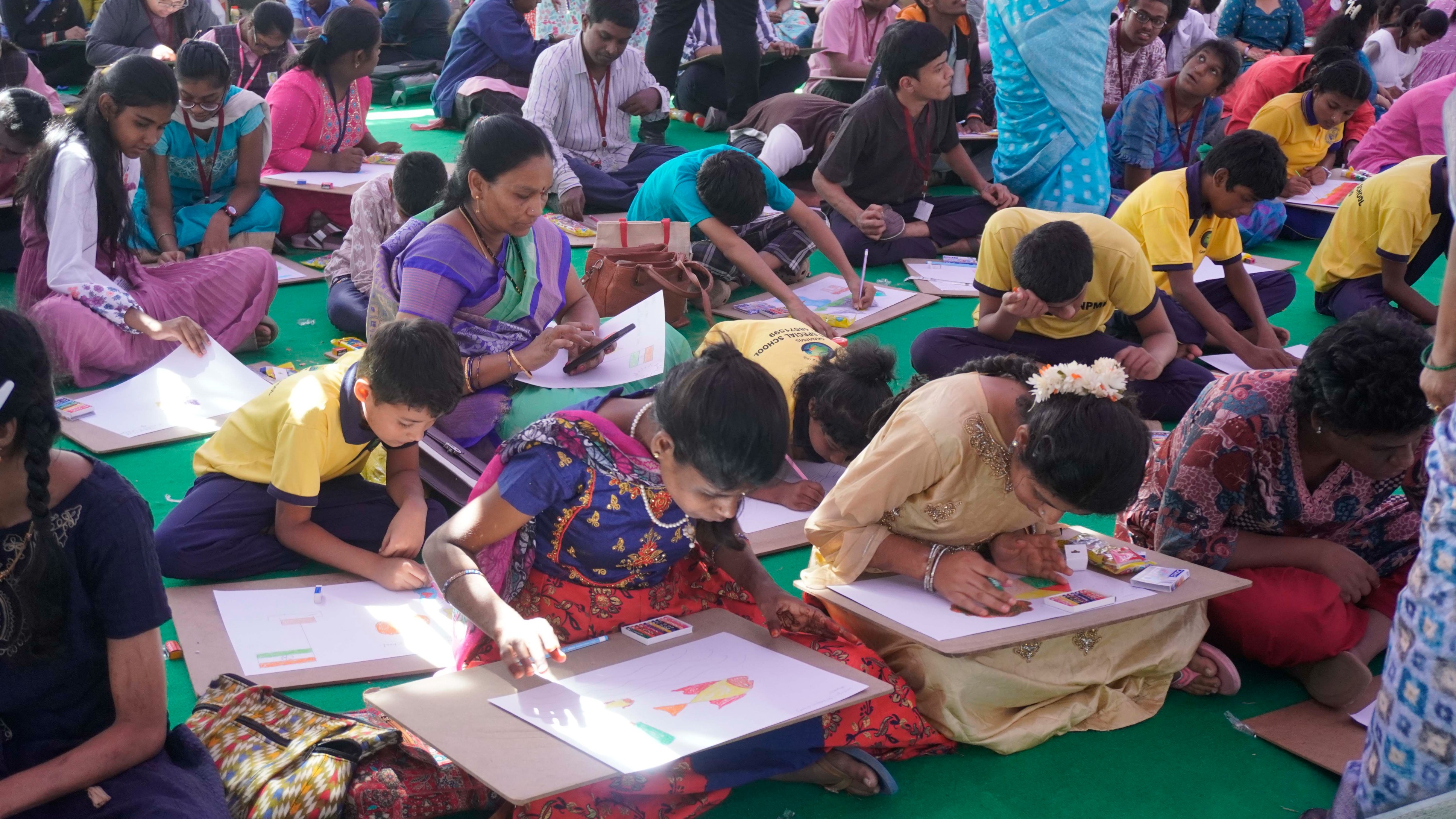 ‘Taare Zameen Par’ Painting Competition Brings Joy to Differently-Abled Children